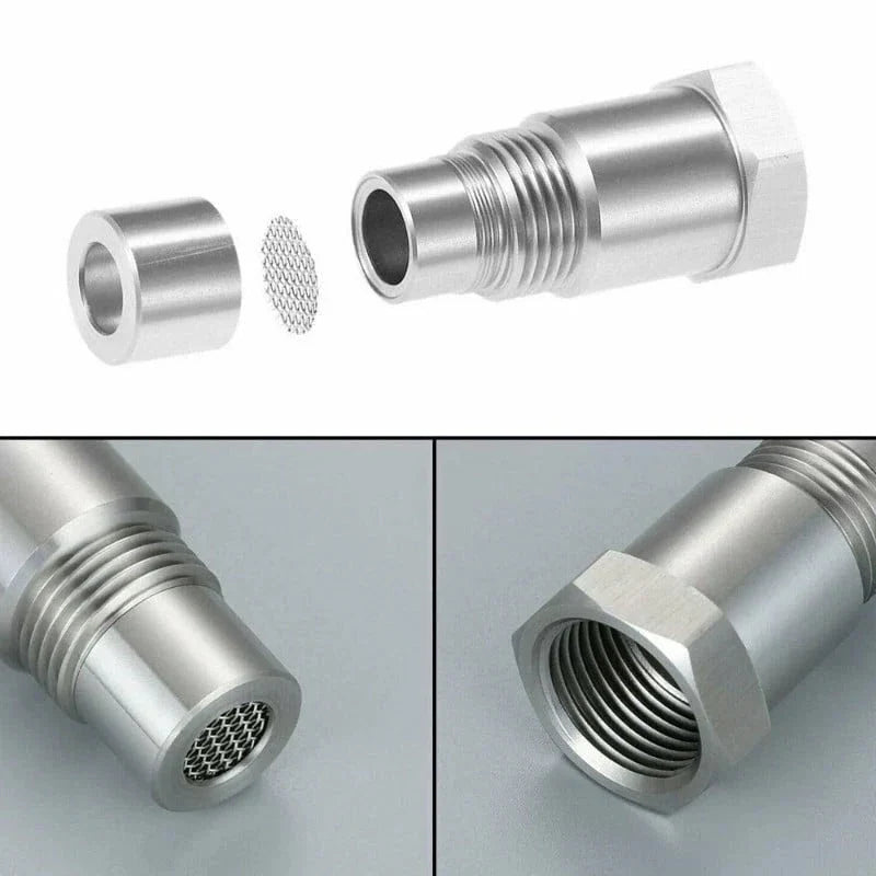 Adattatore Sensore O2 Auto M18*1.5, Fissaggio CEL, Eliminatore Luce Motore, Compatibile con Vari Modelli Auto-VISOTKI