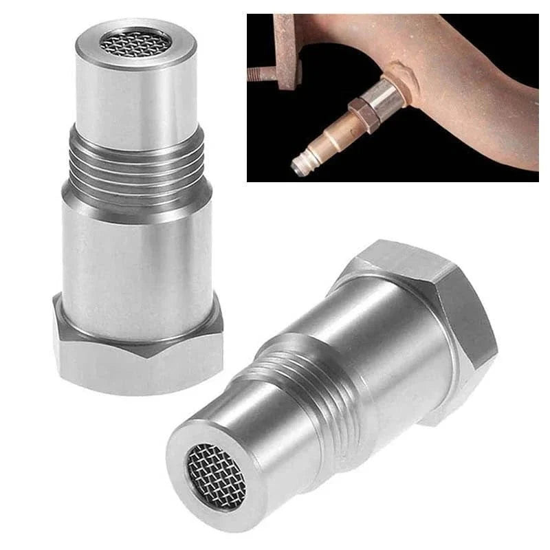 Adattatore Sensore O2 Auto M18*1.5, Fissaggio CEL, Eliminatore Luce Motore, Compatibile con Vari Modelli Auto-VISOTKI