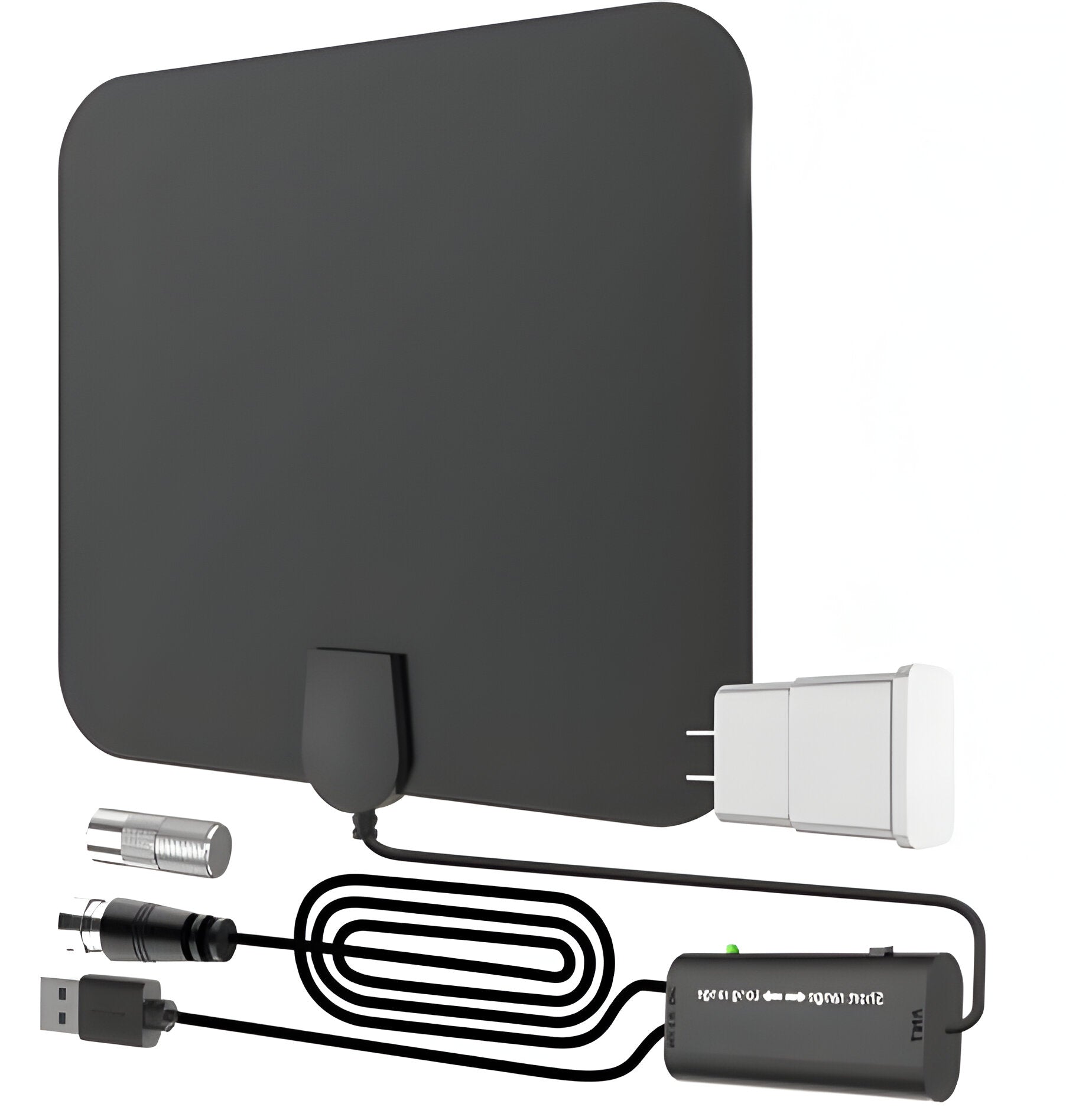 Antenna HDTV Digitale Amplificata Interna 300 Miglia con Amplificatore di Segnale per Ricezione TV Senza Fili-VISOTKI