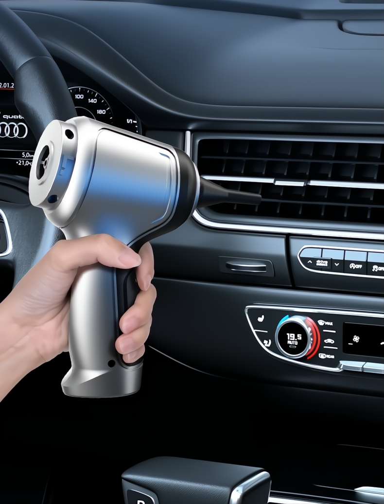 Aspirapolvere Portatile per Auto con Alta Potenza - Design Compatto e Leggero per Pulizia Efficiente-VISOTKI