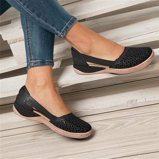 Ballerine per Donne in Pelle con Supporto per Alluce Valgo - Comfort e Stile per Uso Quotidiano-VISOTKI