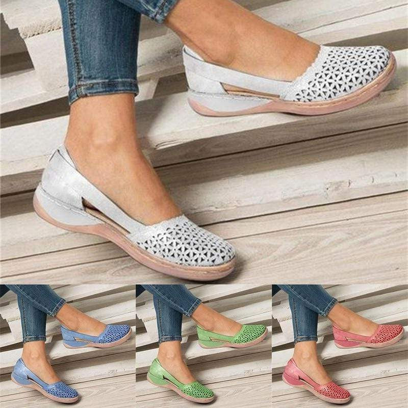 Ballerine per Donne in Pelle con Supporto per Alluce Valgo - Comode e Eleganti per Uso Quotidiano-VISOTKI