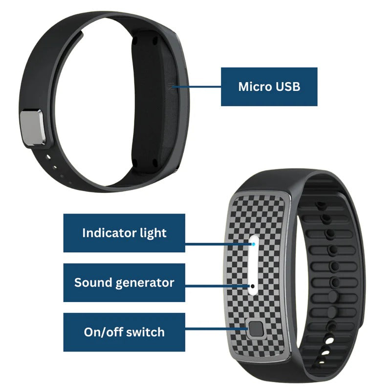 Braccialetto Protettivo Antizanzare in Silicone Eco-Friendly per Esterni e Attività all'Aperto-VISOTKI