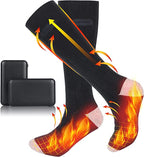 Calze Riscaldate in Fibra Termica per Comfort e Calore - Ideali per Attività all'Aperto e Uso Quotidiano-VISOTKI