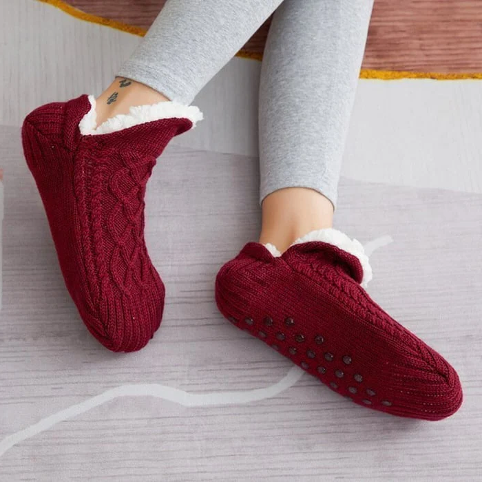 Calze Termiche Antiscivolo in Cotone per Interni - Comfort e Calore per Casa - Taglia Unica-VISOTKI