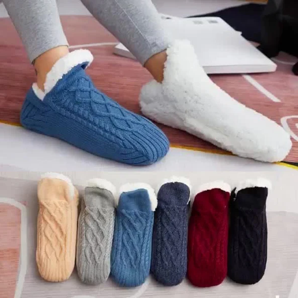 Calze Termiche Antiscivolo in Cotone per Interni - Comfort e Calore per Casa - Taglia Unica-VISOTKI