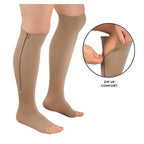 Calze a Compressione 20-30 mmHg con Cerniera Supporto per Comfort e Stabilità - Ideali per Uso Quotidiano e Attività Fisica-VISOTKI