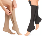 Calze a Compressione 20-30 mmHg con Cerniera Supporto per Comfort e Stabilità - Ideali per Uso Quotidiano e Attività Fisica-VISOTKI