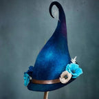 Cappello da Strega in Feltro per Halloween - Accessorio Costume Festa - Design Classico e Elegante-VISOTKI