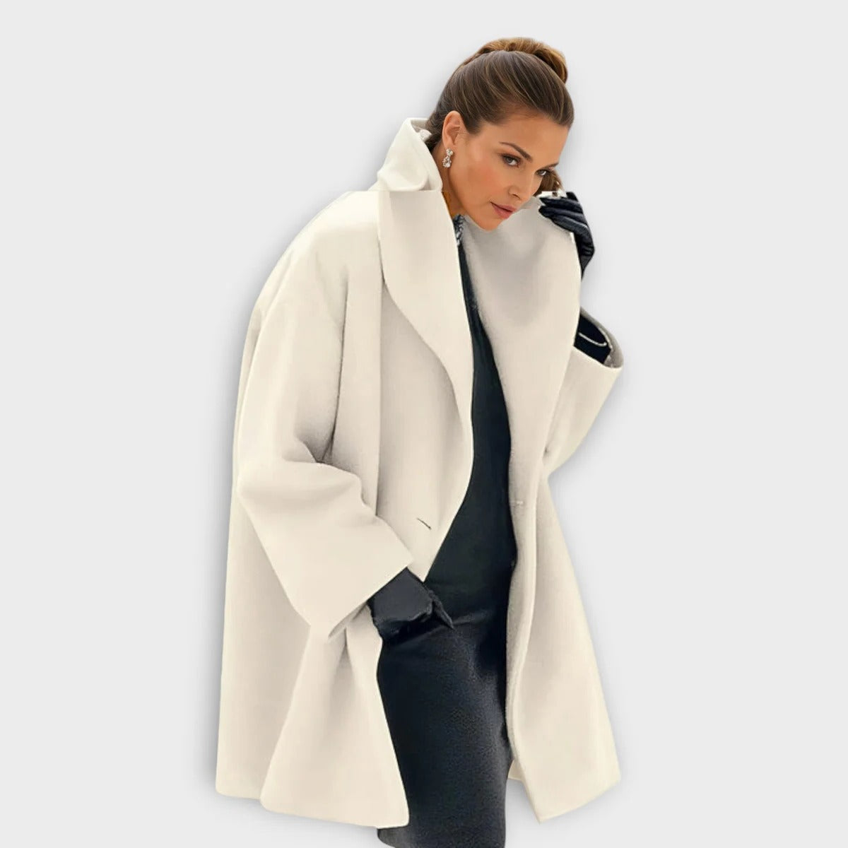 Cappotto Antivento in Lana di Lusso per Donne - Elegante e Caldo per Stile Casual e Formale-VISOTKI