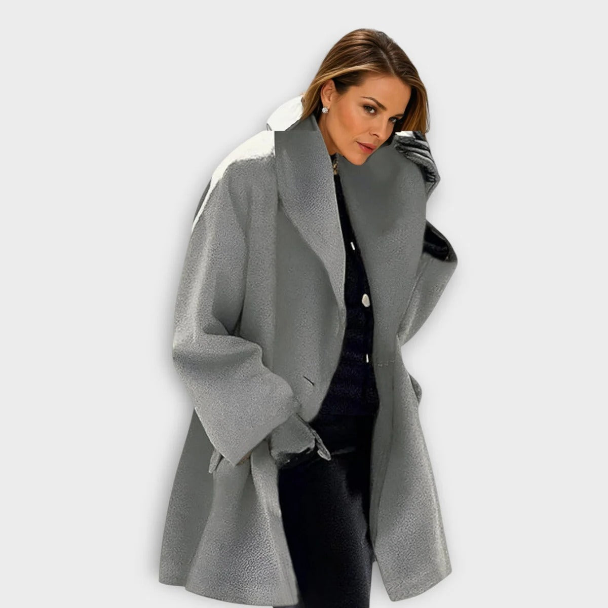 Cappotto Antivento in Lana di Lusso per Donne - Elegante e Caldo per Stile Casual e Formale-VISOTKI