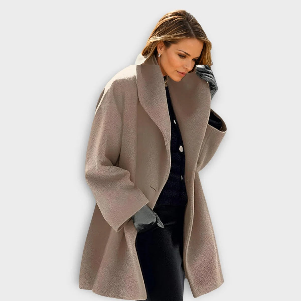 Cappotto Antivento in Lana di Lusso per Donne - Elegante e Caldo per Stile Casual e Formale-VISOTKI