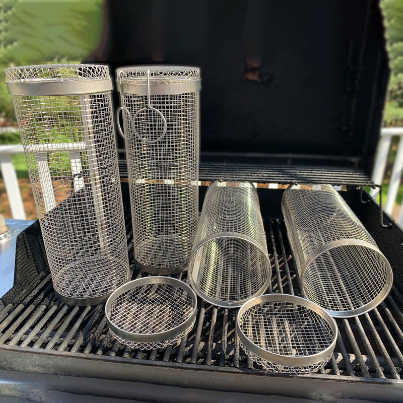 Cestello per Grigliare in Acciaio Inossidabile per BBQ - Accessorio da Cucina per Grigliate all'Aperto e Interno-VISOTKI