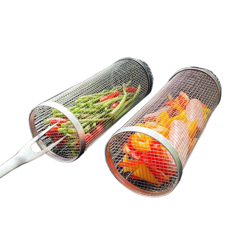 Cestello per Grigliare in Acciaio Inossidabile per BBQ - Accessorio da Cucina per Grigliate all'Aperto e Interno-VISOTKI