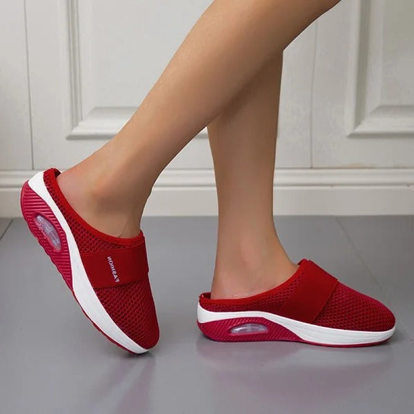 Ciabatte Ortopediche con Tacco in Materiale Traspirante per Comfort Quotidiano-VISOTKI