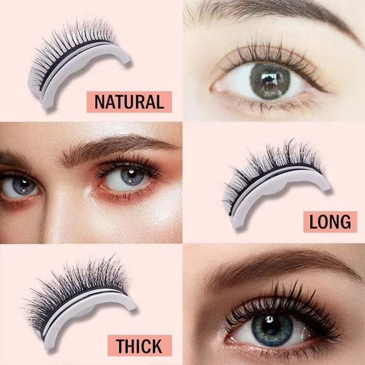 Ciglia Riutilizzabili Autoadesive Premium in Vison Naturale per Look Elegante e Duraturo - Facili da Applicare-VISOTKI