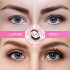 Ciglia Riutilizzabili Autoadesive Premium in Vison Naturale per Look Elegante e Duraturo - Facili da Applicare-VISOTKI