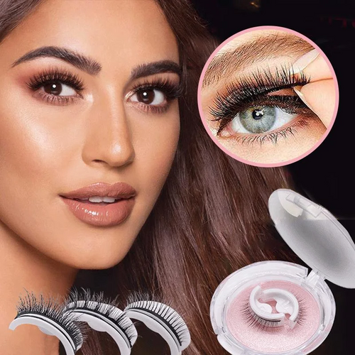 Ciglia Riutilizzabili Autoadesive Premium in Vison Naturale per Look Elegante e Duraturo - Facili da Applicare-VISOTKI