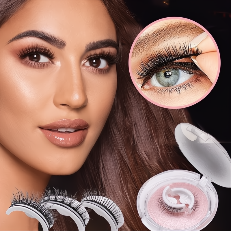Ciglia Riutilizzabili Autoadesive Premium in Vison Naturale per Look Elegante e Duraturo - Facili da Applicare e Rimuovere-VISOTKI