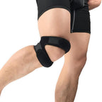 Cinghia Tendine Patellare in Neoprene, Ginocchiera per Supporto Menisco Strappato, Regolabile e Traspirante-VISOTKI