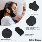 Cintura Anti Ronzio in Tessuto Traspirante per Apnea Notturna - Design Regolabile per Comfort e Stabilità durante il Sonno-VISOTKI