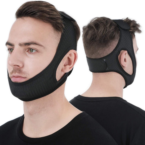 Cintura Anti Ronzio in Tessuto Traspirante per Apnea Notturna - Design Regolabile per Comfort e Stabilità durante il Sonno-VISOTKI