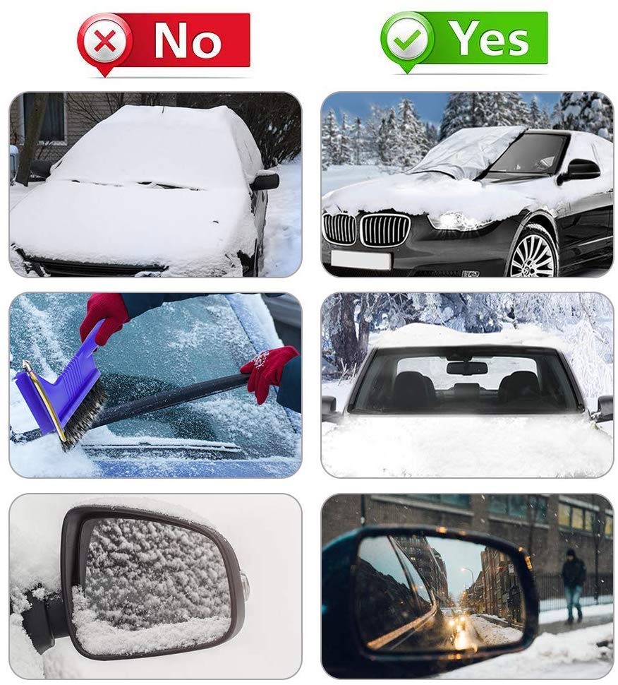 Copertura Magnetica per Parabrezza Auto - Facile da Installare, Design Pratico per Protezione Solare e Privacy-VISOTKI