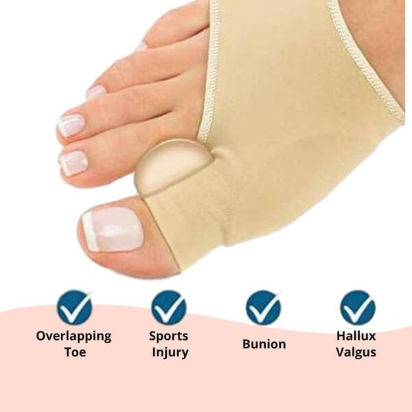 Correttore Ortodontico Alluce Valgo in Silicone Morbido per Comfort e Supporto - Dispositivo per Piedi-VISOTKI