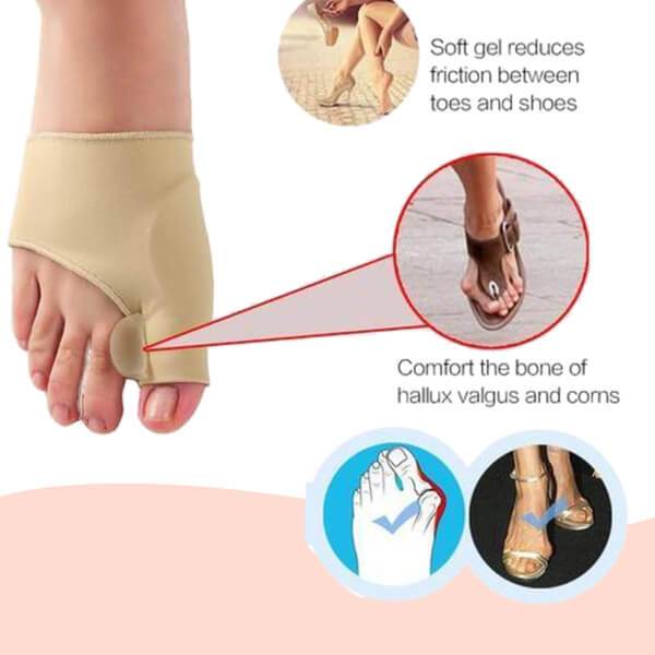 Correttore Ortodontico Alluce Valgo in Silicone Morbido per Comfort e Supporto - Dispositivo per Piedi-VISOTKI
