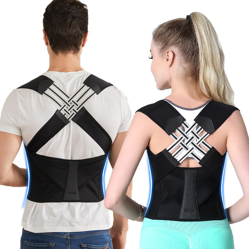 Correttore di Postura Schiena Regolabile in Neoprene per Supporto Ergonomico nella Vita Quotidiana-VISOTKI