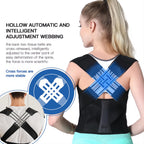 Correttore di Postura Schiena Regolabile in Neoprene per Uomini e Donne - Supporto Ergonomico per Uso Quotidiano-VISOTKI