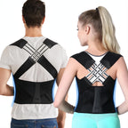 Correttore di Postura Schiena Regolabile in Neoprene per Uomini e Donne - Supporto Ergonomico per Uso Quotidiano-VISOTKI