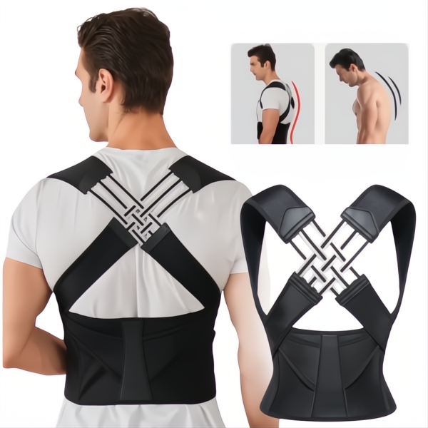 Correttore di Postura per Mal di Schiena - Supporto Ergonomico in Neoprene - Adatto per Uso Quotidiano-VISOTKI