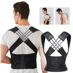 Correttore di Postura per Mal di Schiena in Neoprene - Supporto Ergonomico per Ufficio e Attività Quotidiane-VISOTKI