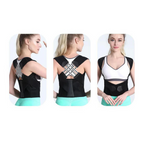 Correttore di Postura per Mal di Schiena in Neoprene - Supporto Ergonomico per Ufficio e Attività Quotidiane-VISOTKI