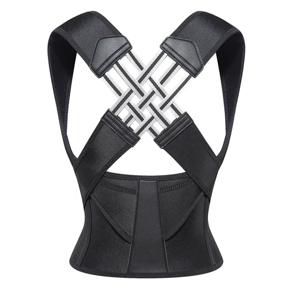 Correttore di Postura per Mal di Schiena in Neoprene - Supporto Ergonomico per Ufficio e Attività Quotidiane-VISOTKI