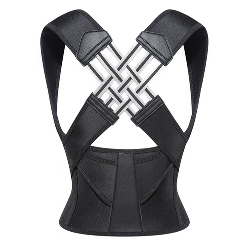 Correttore di Postura per Mal di Schiena in Neoprene - Supporto Ergonomico per Ufficio e Attività Quotidiane-VISOTKI