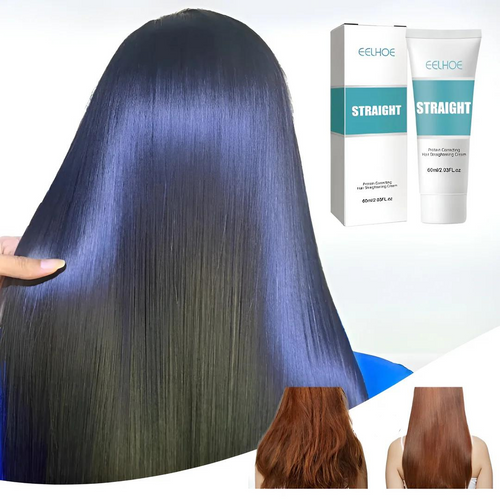 Crema Lisciatura Cheratina Instantanea per Capelli Lisci e Setosi - Trattamento Professionale per Capelli Lisci-VISOTKI