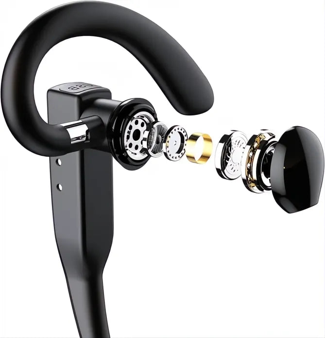 Cuffie Bluetooth 5.1 Wireless con Doppio Microfono e Cancellazione del Rumore per Autisti - Audio Chiaro e Confortevole-VISOTKI