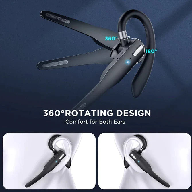 Cuffie Bluetooth 5.1 con Doppio Microfono e Cancellazione del Rumore per Trucker - Wireless e Comode per Guida-VISOTKI