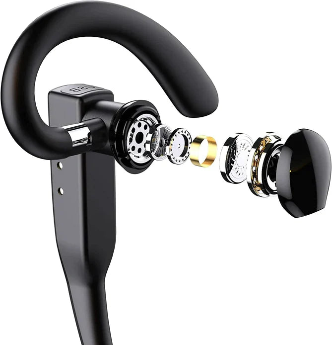 Cuffie Bluetooth 5.1 con Doppio Microfono e Cancellazione del Rumore per Trucker - Wireless e Comode per Guida-VISOTKI