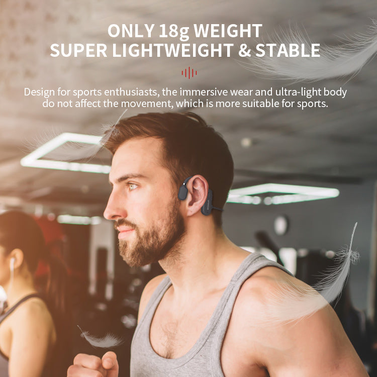 Cuffie Bluetooth Wireless Stereo a Conduzione Ossea Impermeabili per Sport e Attività all'Aperto-VISOTKI