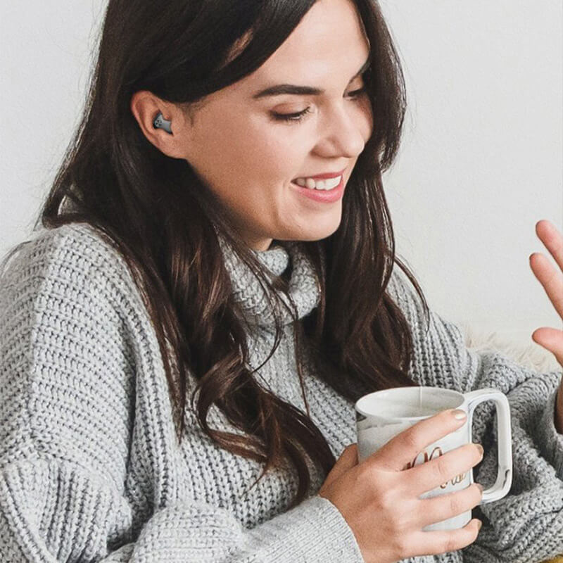 Cuffie In-Ear Wireless IPX5 Resistenti All'Acqua per Sport e Tempo Libero - Suono di Qualità e Comfort Ergonomico-VISOTKI