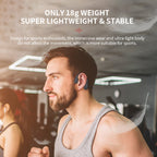 Cuffie Wireless Bluetooth Stereo a Conduzione Ossea Impermeabili per Sport e Attività all'Aperto-VISOTKI