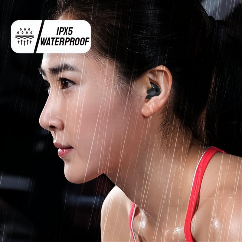 Cuffie Wireless In-Ear IPX5 Resistenti All'Acqua per Sport e Tempo Libero - Audio di Qualità e Comfort Ergonomico-VISOTKI