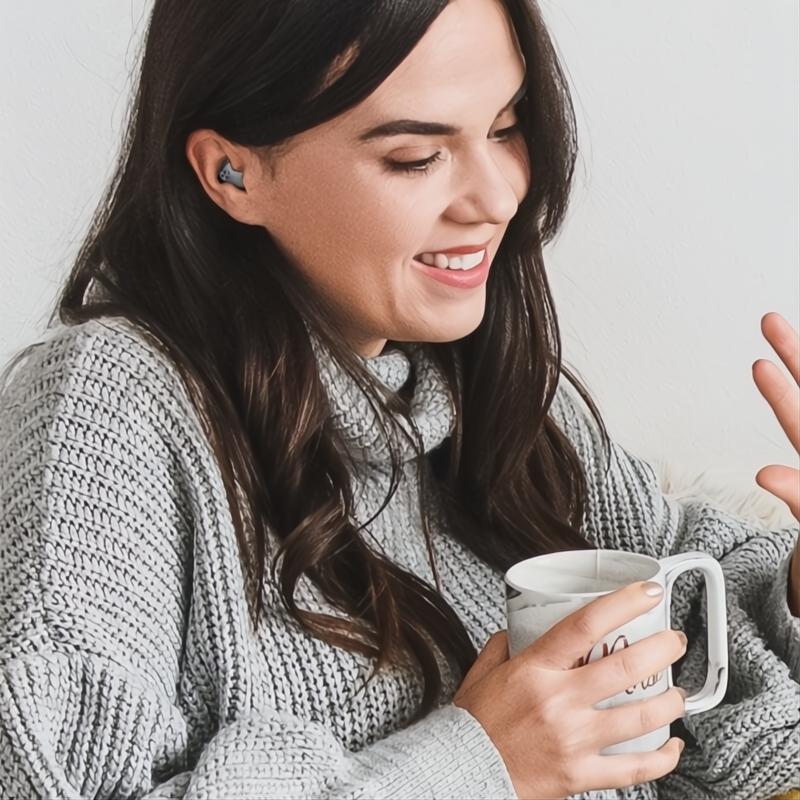 Cuffie Wireless In-Ear IPX5 Resistenti All'Acqua per Sport e Tempo Libero - Audio di Qualità e Comfort Ergonomico-VISOTKI