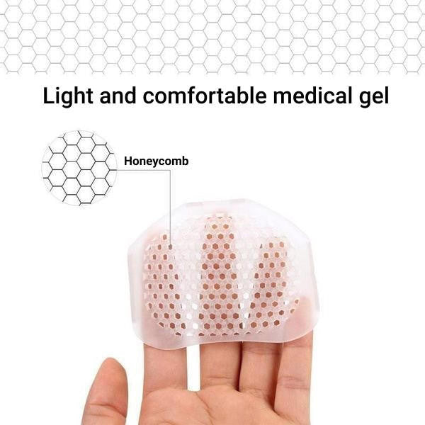 Cuscinetti Metatarsali Traspiranti in Gel - Set di 2 per Comfort e Supporto durante la Camminata-VISOTKI