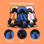 Cuscino Auto Bambini in Schiuma Memory, Ergonomico e Sicuro, per Comfort e Protezione durante i Viaggi in Auto-VISOTKI