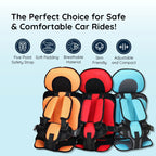 Cuscino Auto Bambini in Schiuma Memory, Ergonomico e Sicuro, per Comfort e Protezione durante i Viaggi in Auto-VISOTKI