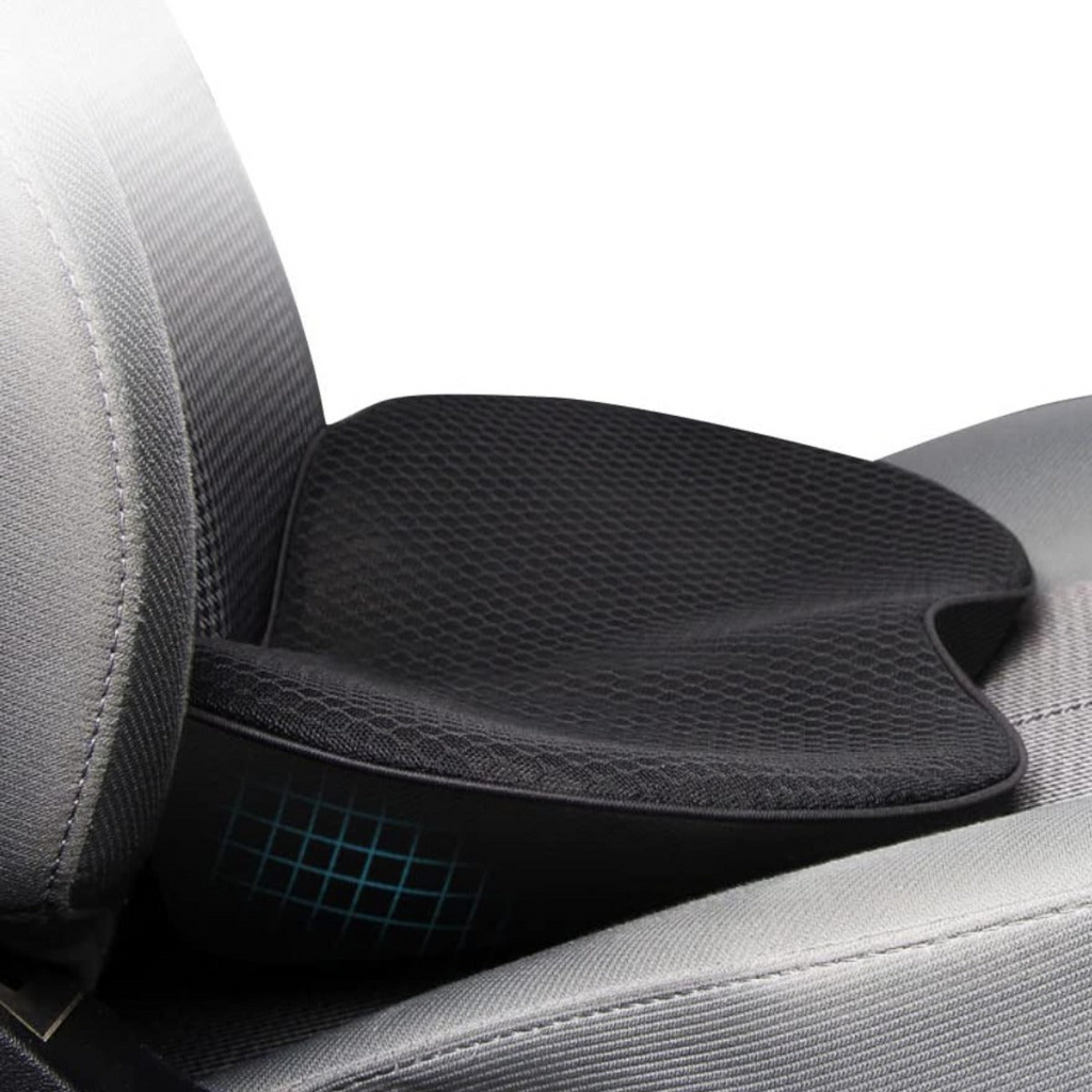 Cuscino Booster Auto Adulto in Schiuma Memory, Design Ergonomico, per Maggiore Comfort in Viaggio-VISOTKI